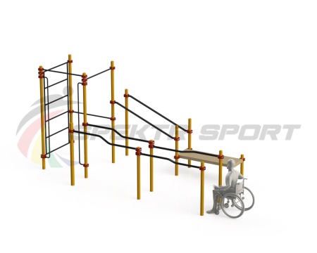 Купить Спортивный комплекс для инвалидов-колясочников WRK-D16_76mm в Красныйсулине 