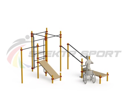 Купить Спортивный комплекс для инвалидов-колясочников WRK-D20_76mm в Красныйсулине 